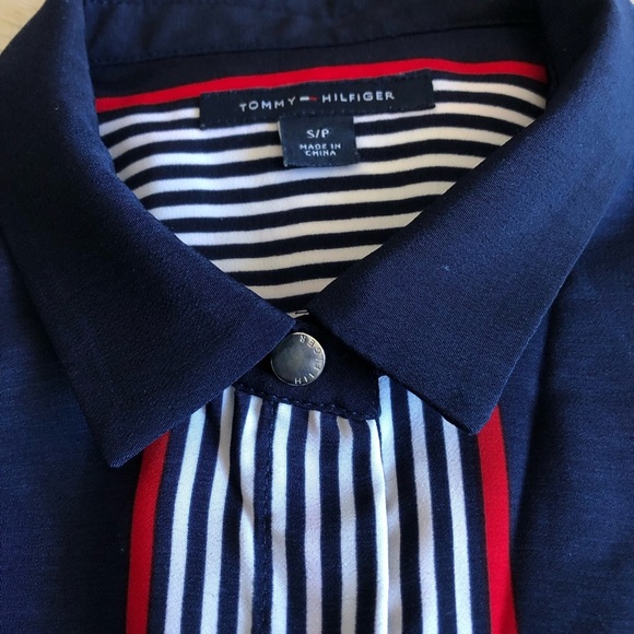 Tommy Hilfiger Sleeveless Button Up Dress in Navy Size S - Picture 7 of 14